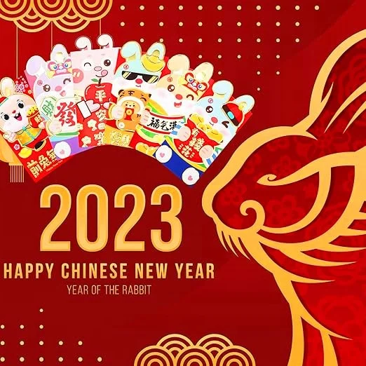 Chinese Year Red Pocket Envelope Money Package Gift Envelope With Gold Stamping Hot Gold Foil For Gift