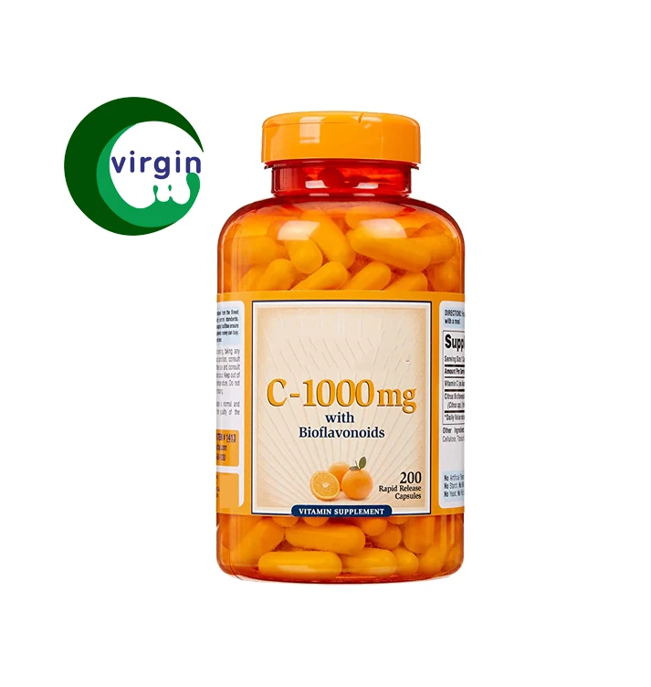OEM/ODM Vitamin C capsules Vitamin C powder 200 capsules VC capsules can customize your logo