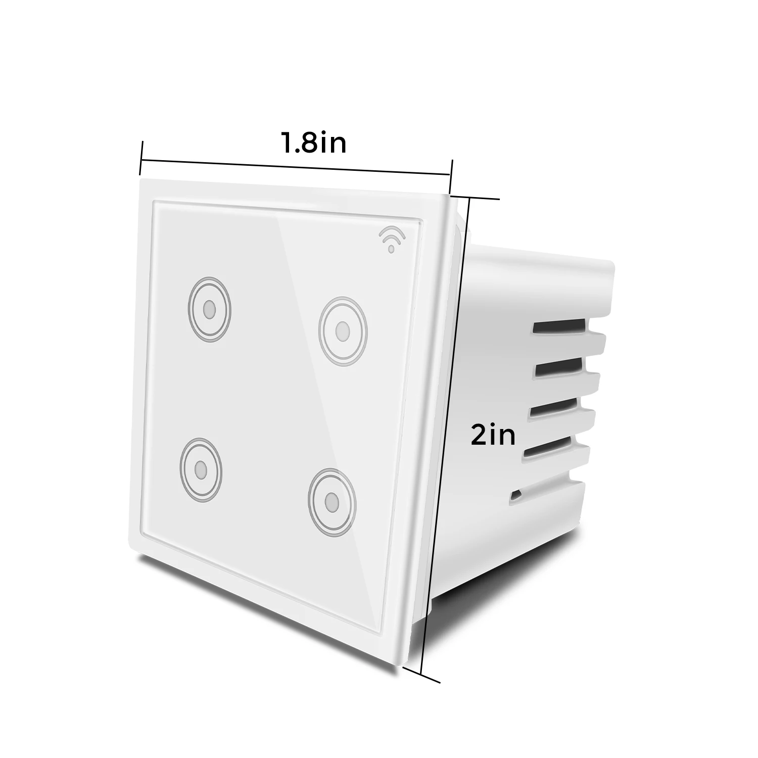 WF540 EVA LOGIK Remote Control Smart WiFi Touch Screen 4 Gang Light Switch