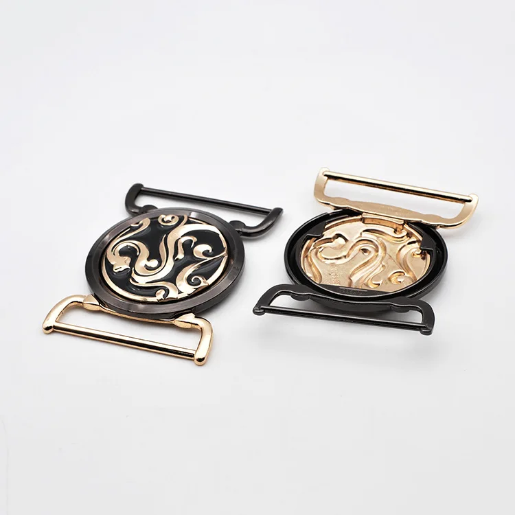 High quality inner size 45mm zinc alloy customized circle buckle joint buckle for clothes