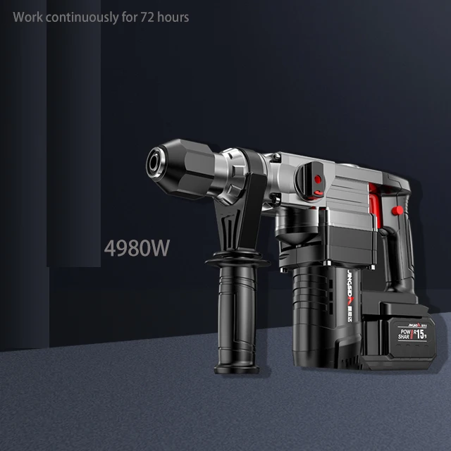 JINGSIDA 220V Multifunctional Rotary Hammer with BMC and Accessories Electric Demolition Hammer Impact Drill