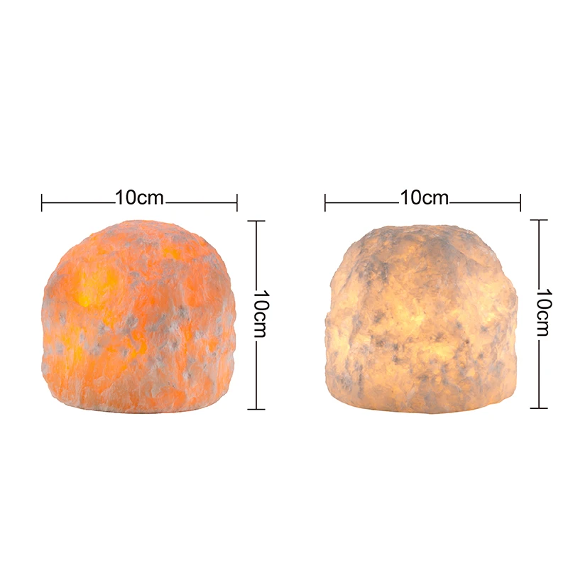 Customizable 3000k Salt Lamp Himalayan Battery Powered Wireless Led Night Light