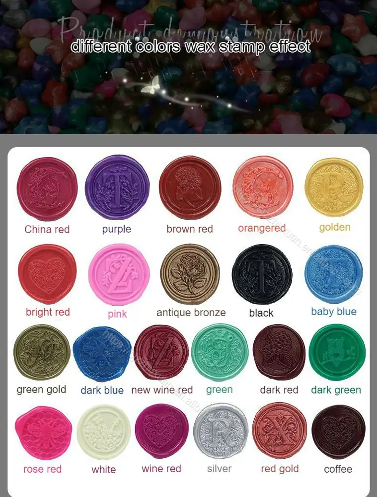 Superior Sealing Wax Beads 22 Colors Collection - Star Wax Seal Beads