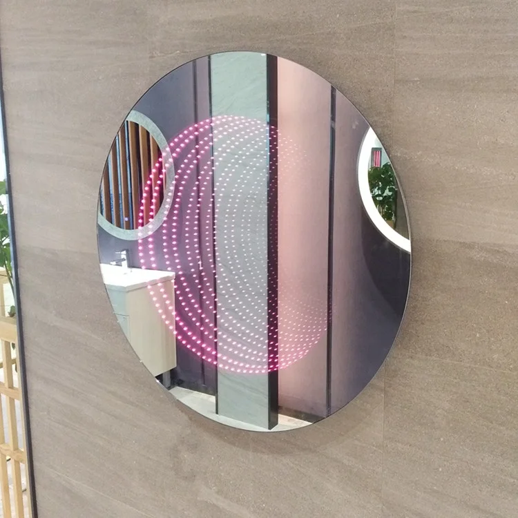 Professional  LED Infinity Mirror Antique Round Wall Mirrors Funky Bathroom Mirrors