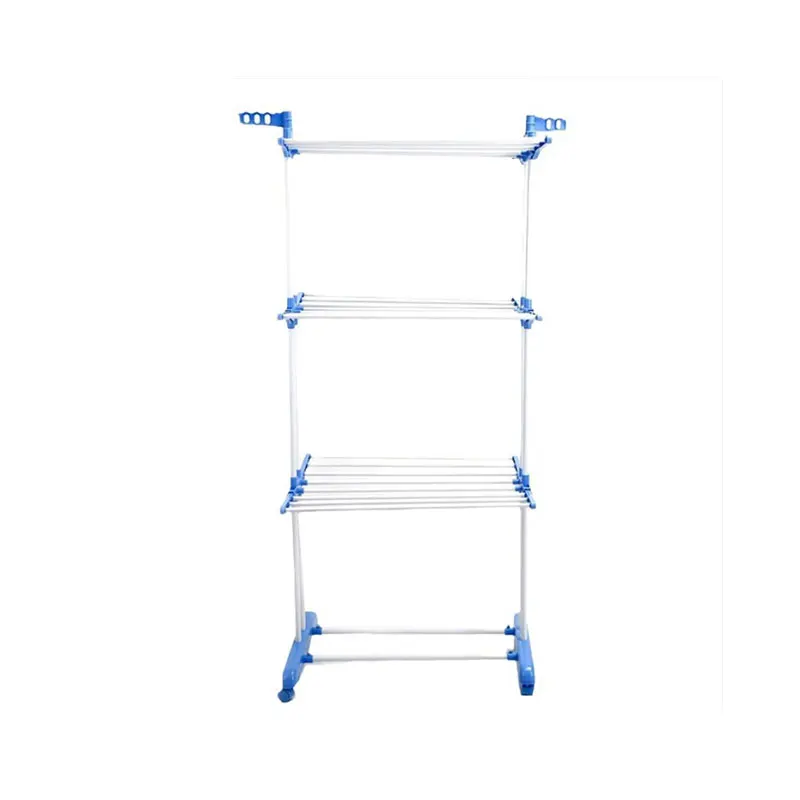 Clothes Drying Rack Strong Drying Rack Indoor Outdoor Floor Laundry Standing Steel Clothing Hanger Dryer Towel Airer