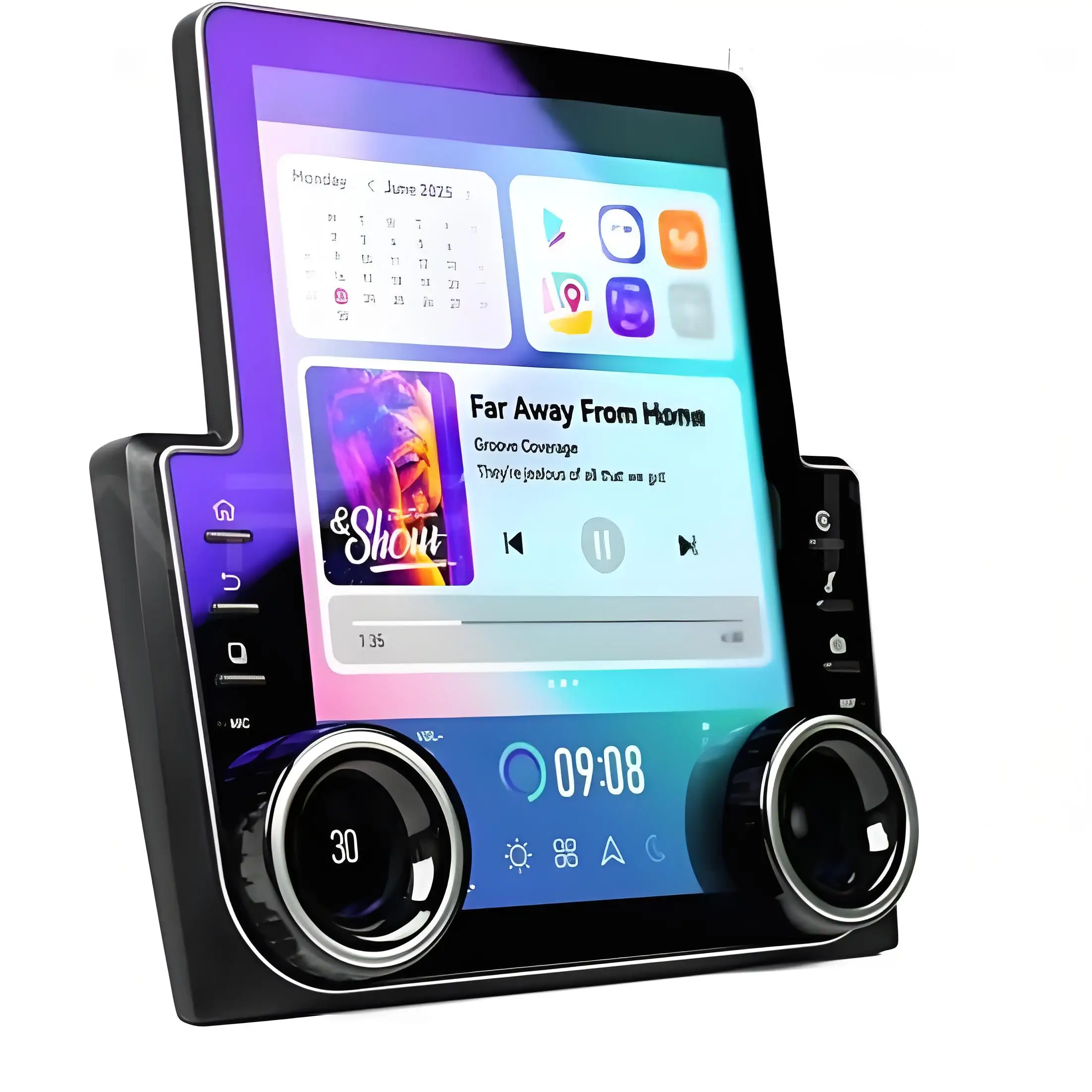 Zmecar Android 13 9.7 Inch Vertical Screen Dual-Knob ASP WIFI BT Car Multifunction Player Wireless Apple Carplay Reverse Camera