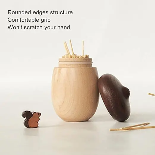 High Quality Handmade wooden toothpickholder wooden bee toothpickholder