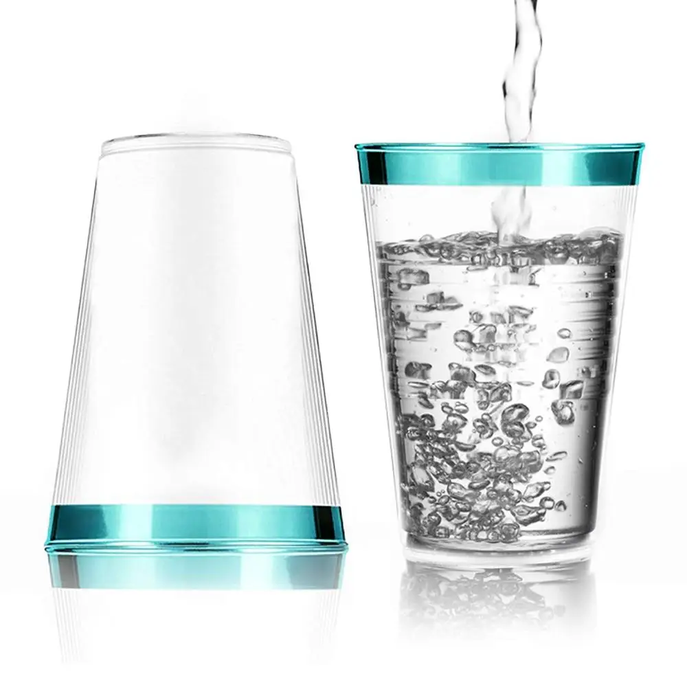 Food Grade 12 ounce Teal Green Plastic Cups