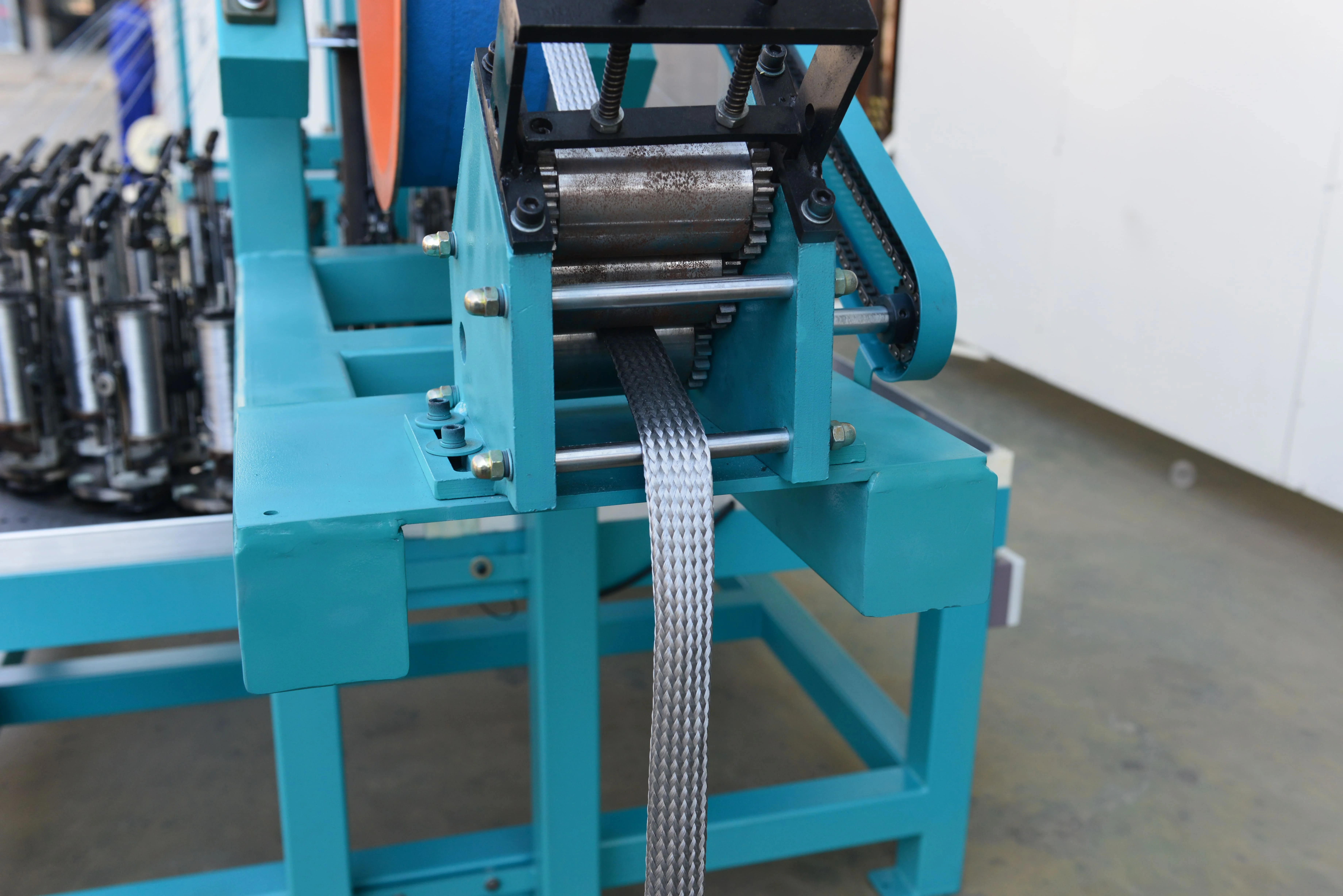 Flat Tinned Copper Metal Braided Sleeving wire braiding machine