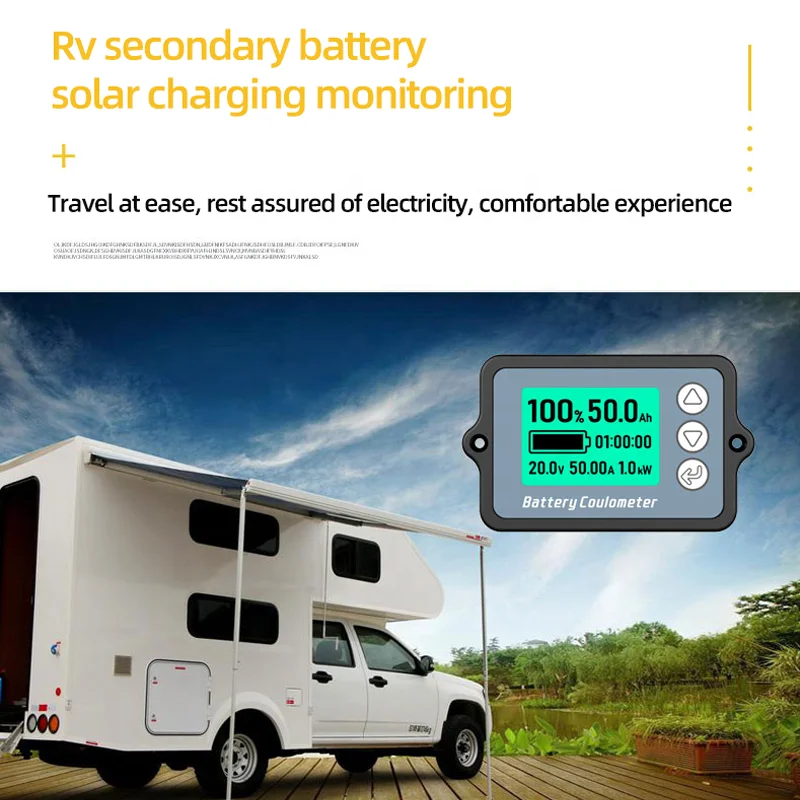 BW-TK15 80V100A Universal LCD Car Battery monitor Charge discharge battery Capacity level Indicator meter tester
