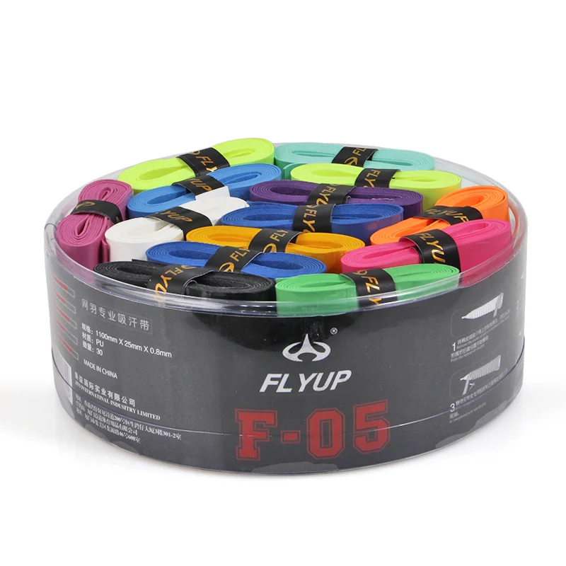 Factory Flyup F-05 Wholesale High Quality Custom Tennis Overgrip Padel Sticky Tenis stickness non-slip Badminton grip soft