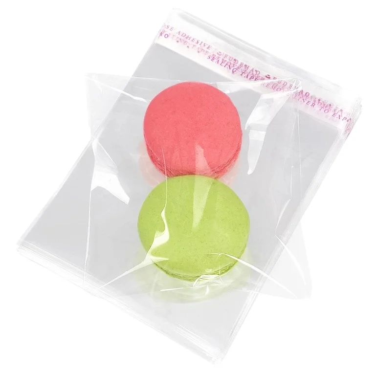 Xiahong factory recycled material transparent bopp cellophane bags with square opp cpp bag bottom