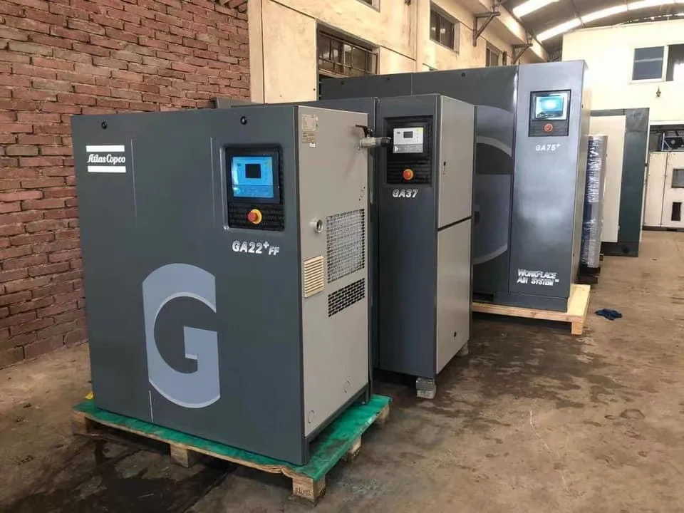 Atlas copco air compressor spare parts and used atlas copco machine ga22