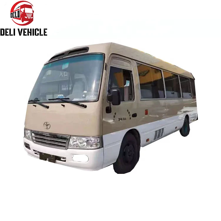 Hot sale Complete LHD 30 seater bus for Japan Toyo ta Coaster bus Used Mini Coaster bus