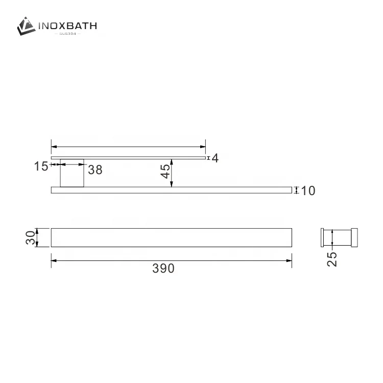 High quality custom bathroom towel rack bathroom hanging shelf 304 stainless steel towel rack holder