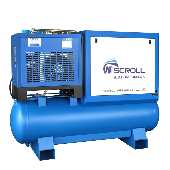 Hotsale 7.5kw 10hp 16 bar silent air scroll compressor for laser machine