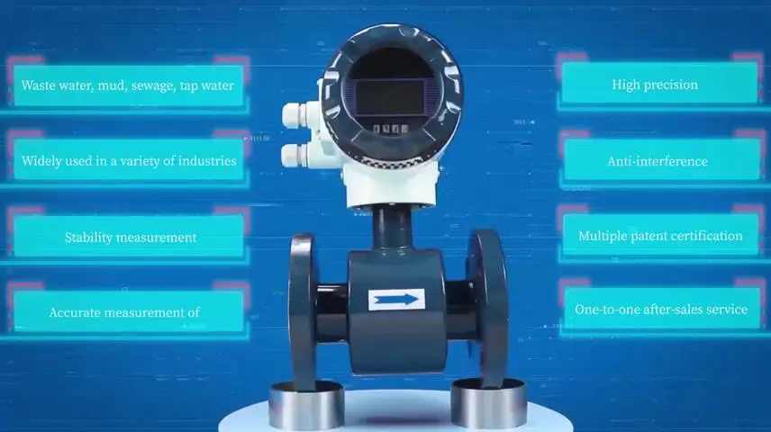 High precision electromagnetic flowmeter sewage electromagnetic flowmeter digitalization