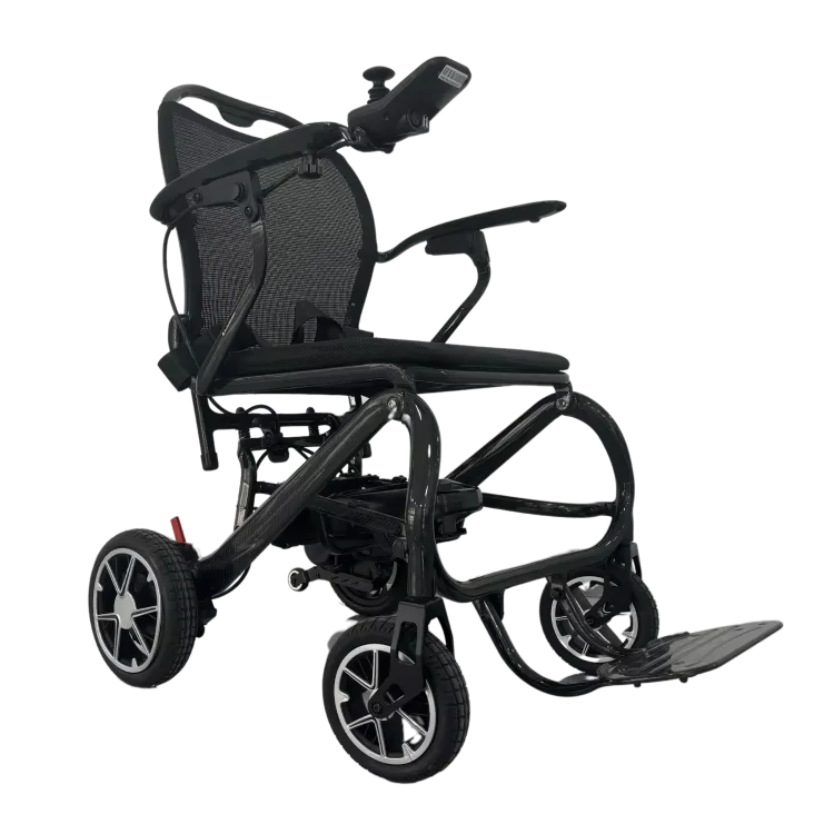 Professional Carbon Fiber Folding Electric Wheelchair Electric Portable Wheelchair Compack Wheelchair