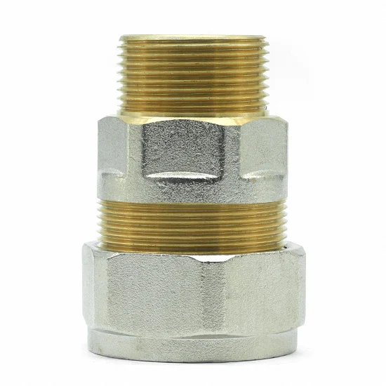 New style brass threaded fittings two-tone external connectors