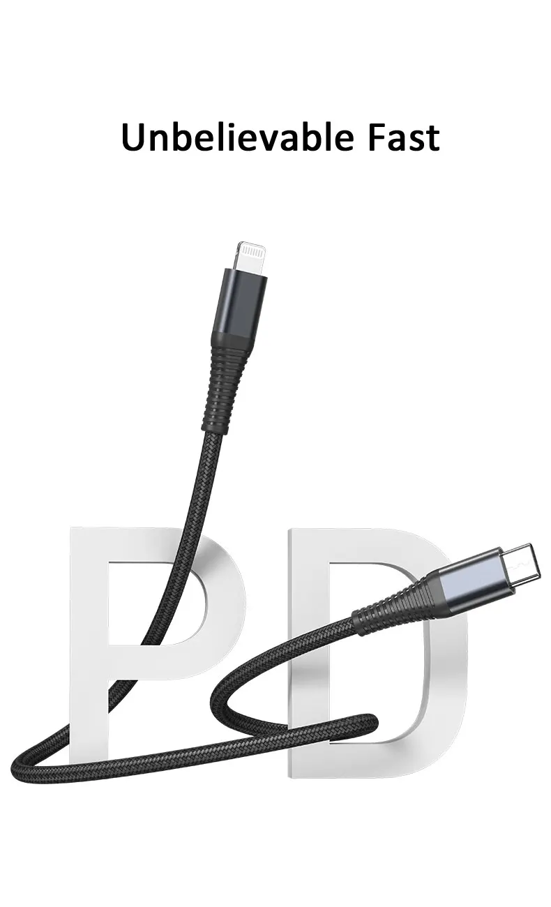 20W PD fast charging 1m 2m OEM service foxconn usb iphone cable original