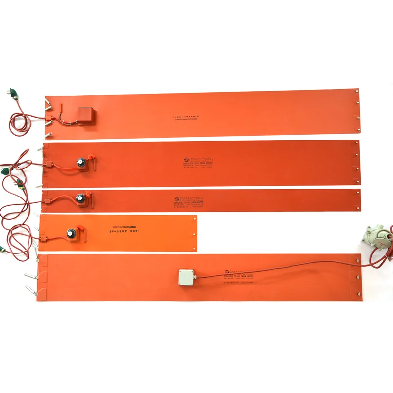 Customized 220V 380V Silicone Rubber Heater Oil Drum Heater Flexible Heaters