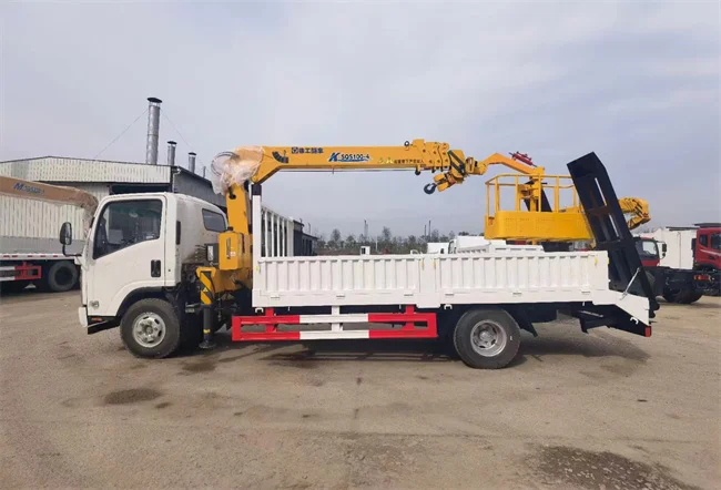 New arrival model small carge truck 1ton truck mounted crane
