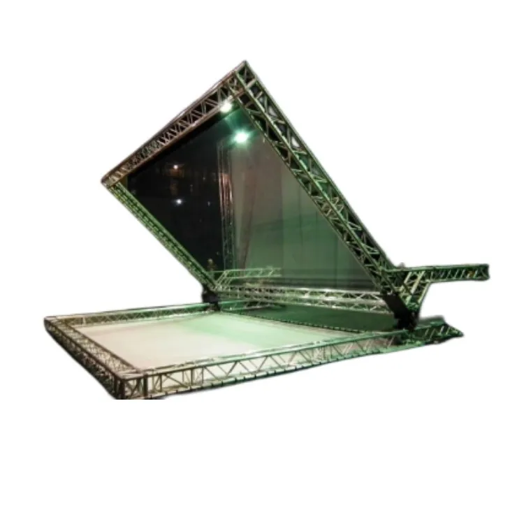 3D Hologram Stage Projection System/ peppers ghost projection hologram foil