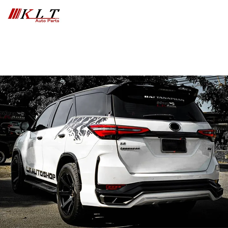 KLT High Quality Car Front Bumper Fortuner Legender gr Body Kit for Toyota Fortuner 2016 Upgrade To Fortuner 2021