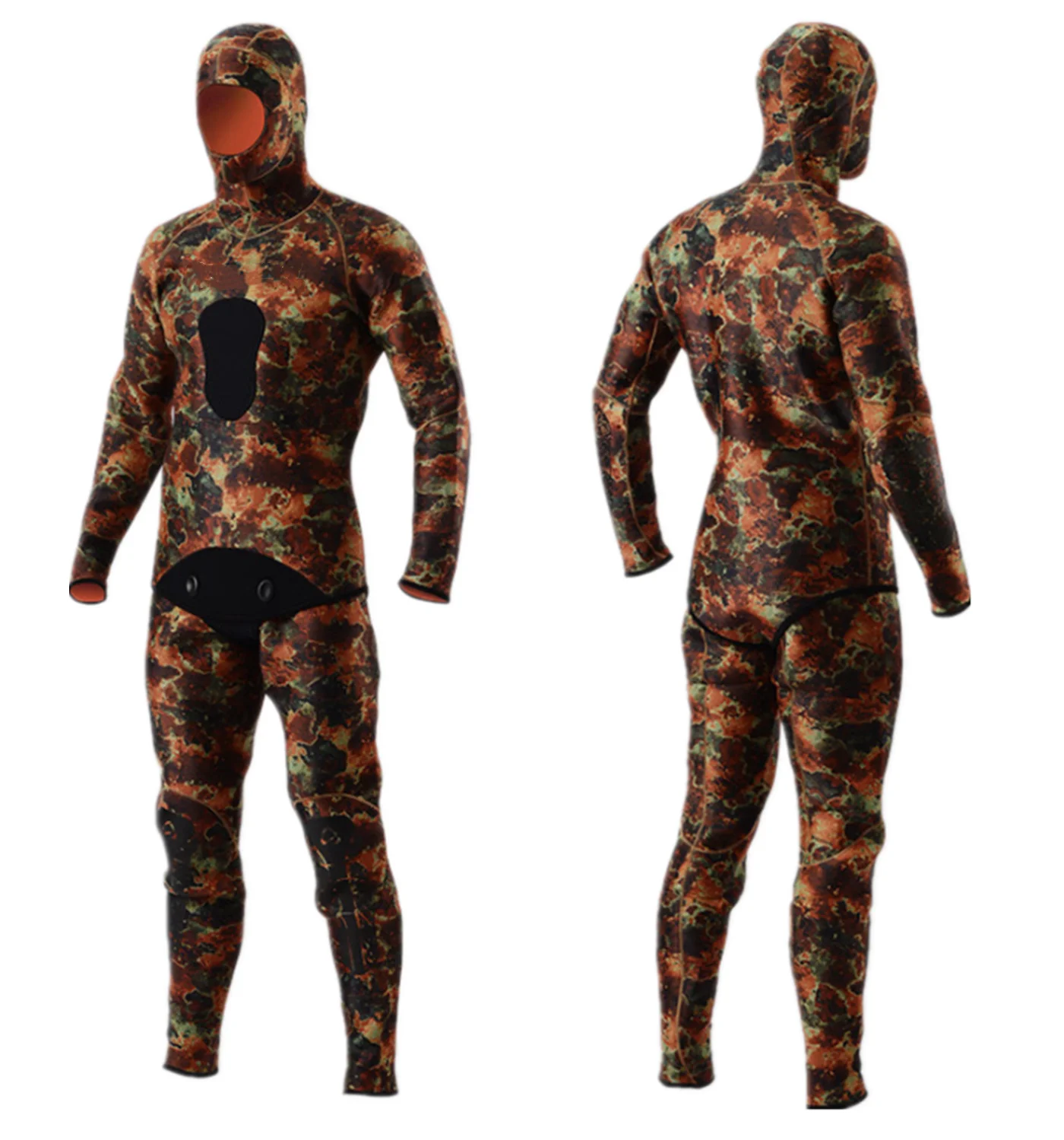 5mm camo Amazon Spearfishing Wetsuit Diving Suits Hood Wetsuits
