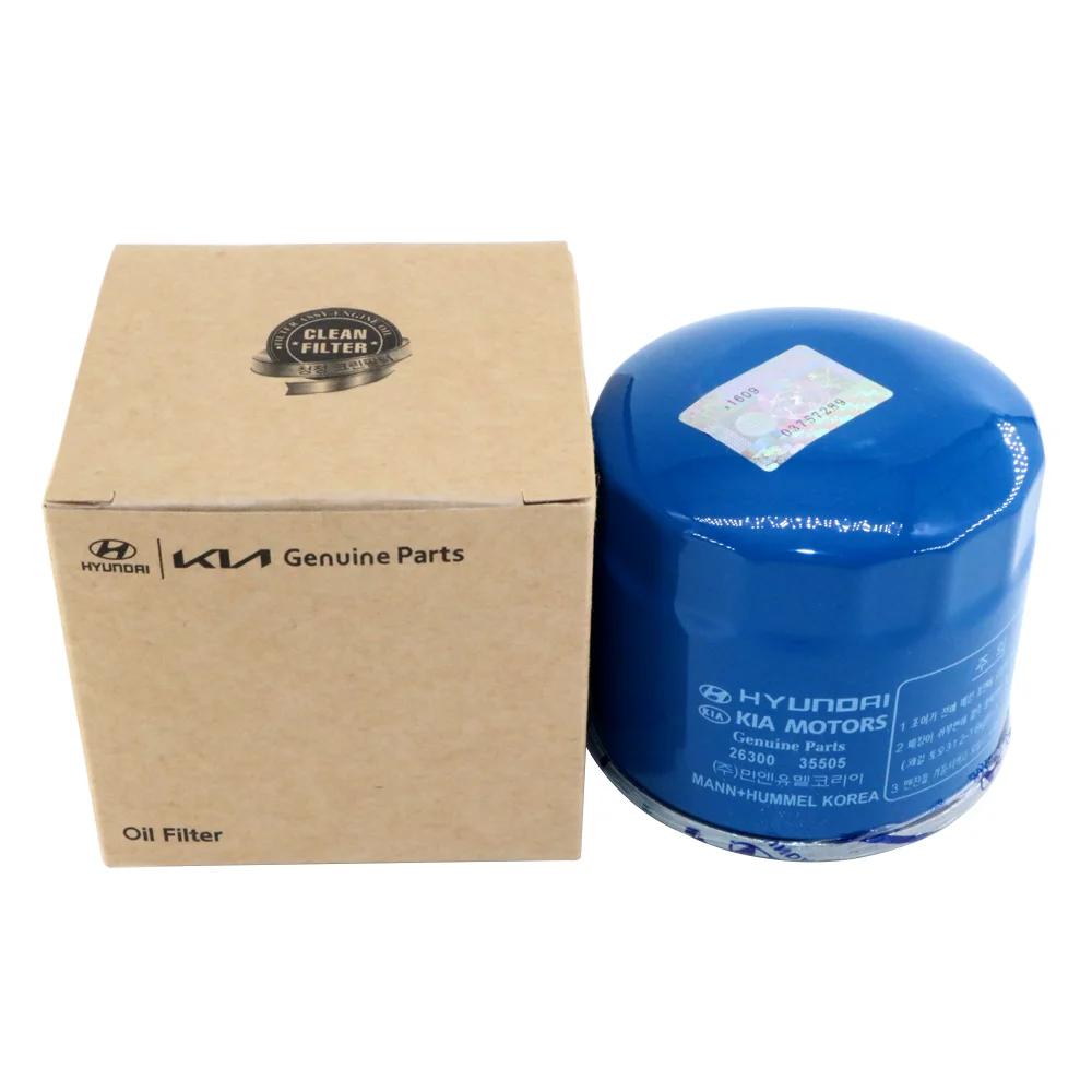 BEST Made In Korea Original Kn Genuine Parts Filter Assembly-Engine Oil 26300 35505 Automotive Oil Filter For Kia Motors Hyundai