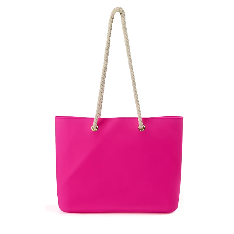 Wholesale Silicone Bag Eco-friendly Durable Silicone Shopping Handbag Beach Bag