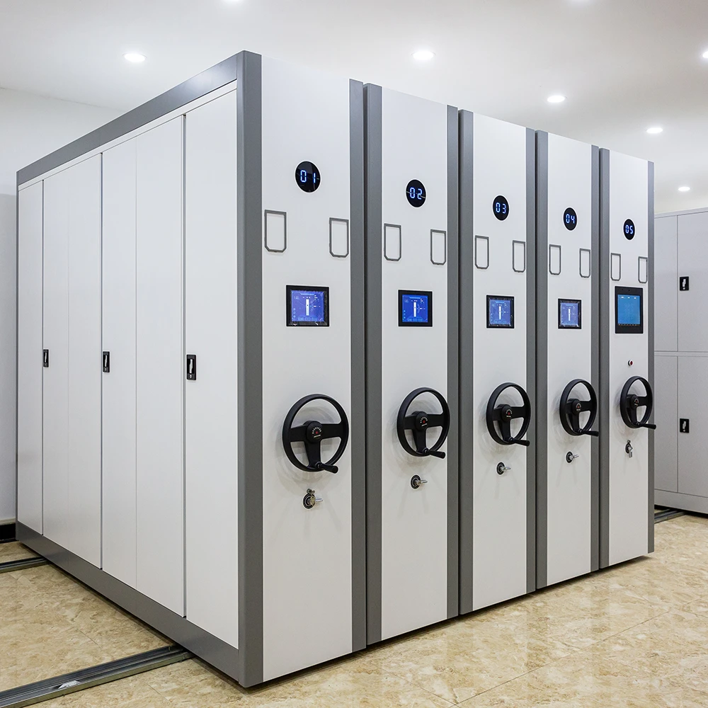 archive mobile shelving manual  double side Mobile Shelf Storage Shelving Systems Dense Cabinet