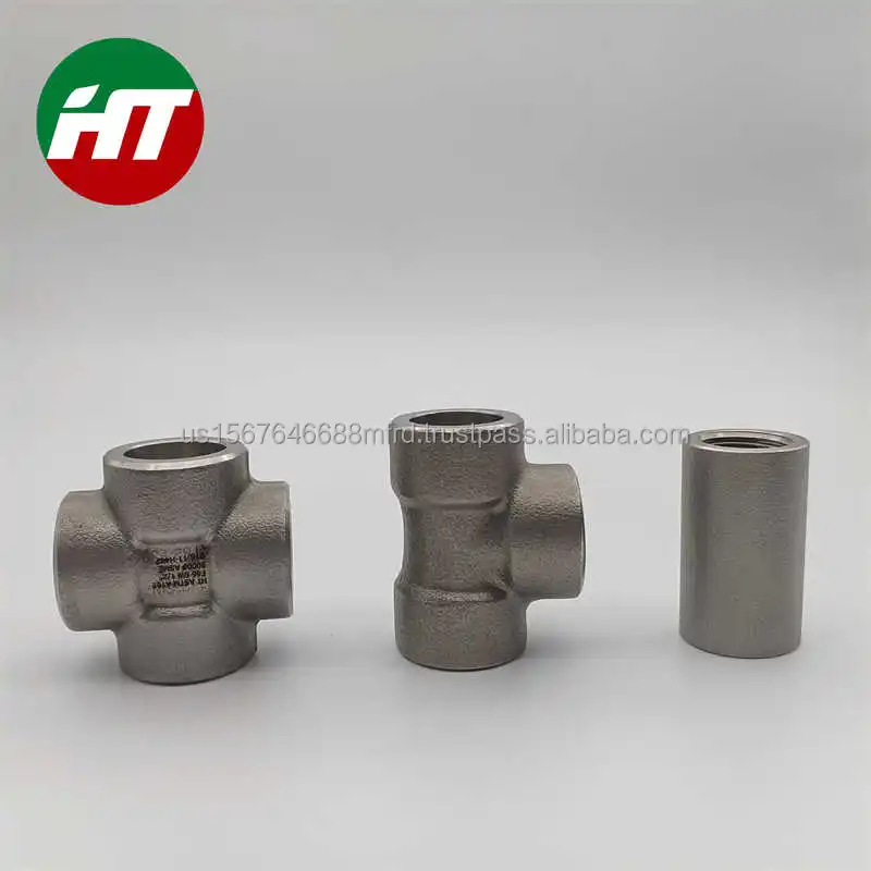 ASME B16.11 A182 SS astm 3000 coupling tube fitting union 316 long hex nipple