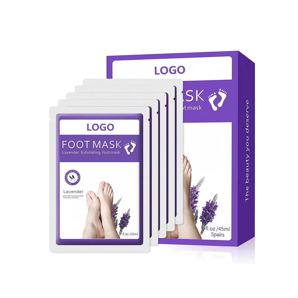 Wholesale Natural Treatment Feet Peeling Exfoliating Lavender Foot Mask