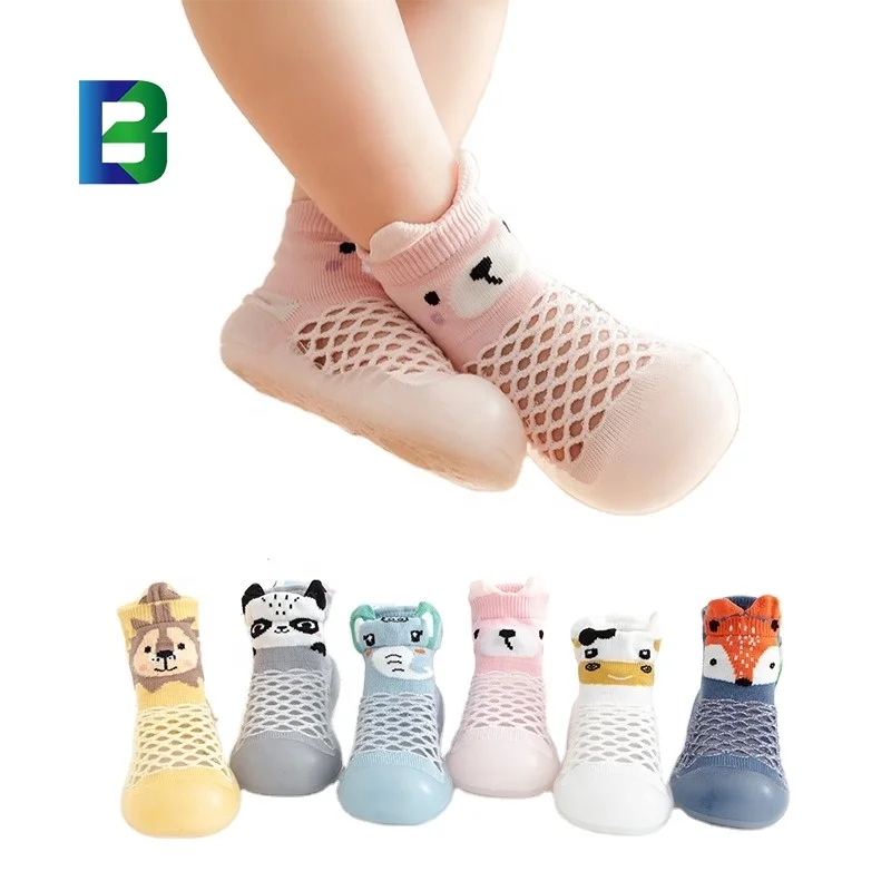 Fashional baby summer shoes toddler mesh breathable shoes baby TPE sole walking shoes