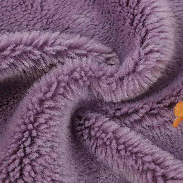 Cheapest best quality multi colour polyester 160cm knitting tweed woolen fleece fabric for autumn and winter blanket