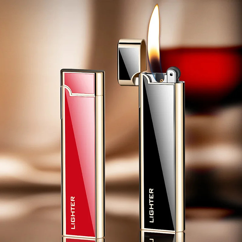 Varnish Grinding Wheel Open Flame Inflatable Lighter Creative Company Advertising Gift Lighter Smoking