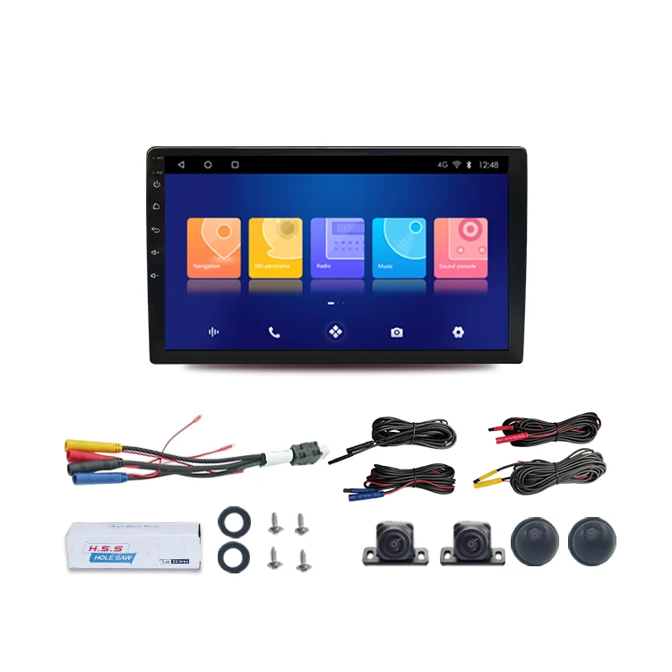 Coview HD Surround View Reverse 360 Degree Car Camera Driving Parking Recording System