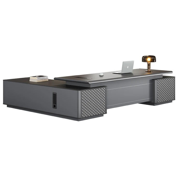Luxury modern design guangdong foshan executive office desk table furniture for CEO manager table desk with accessories