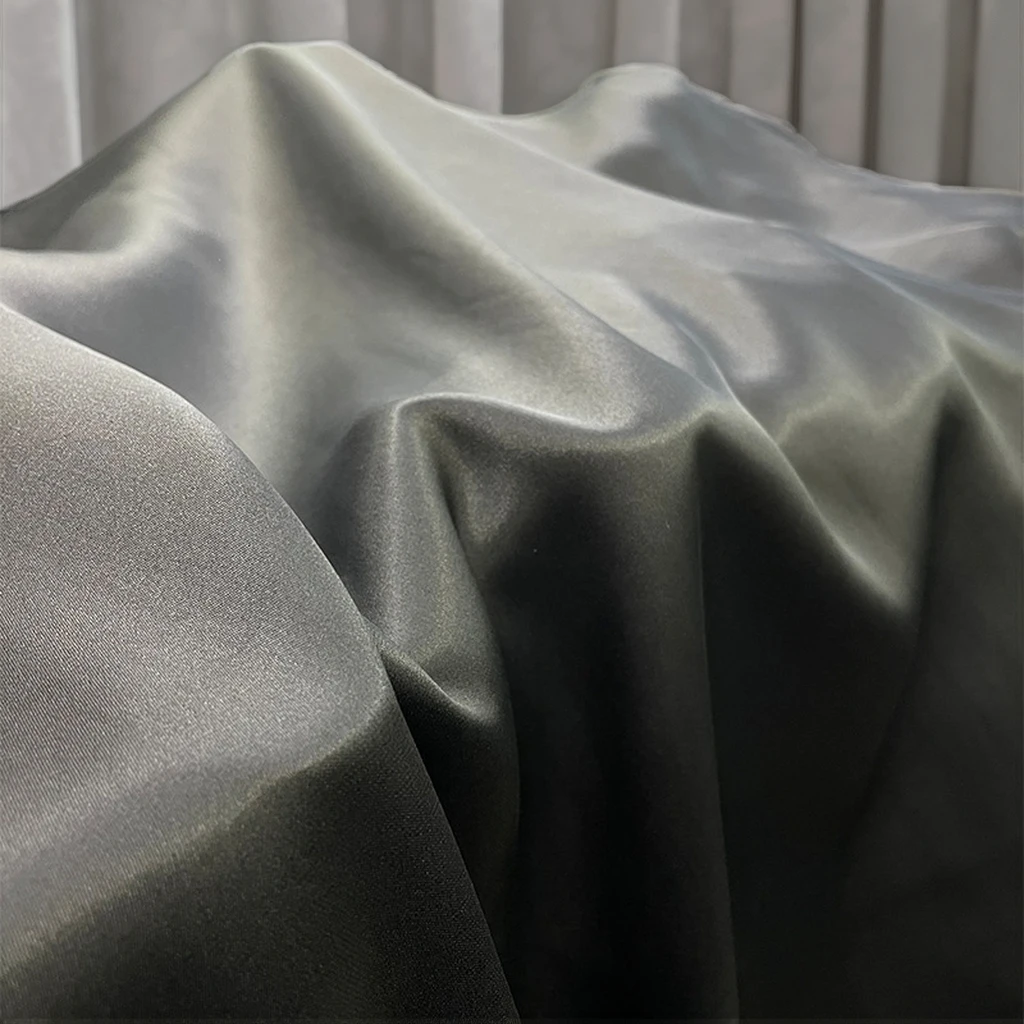 30mm Eco-Friendly Silk Double-Sided Satin Fabric High Quality Glossy Smooth Garment Scarf with Plain Style on Both Sides