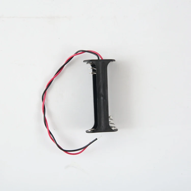 2aa Rounded Cell Battery Holder Double 2aa Battery Holder Clips, Side By Side Battery Case With Wire Leads
