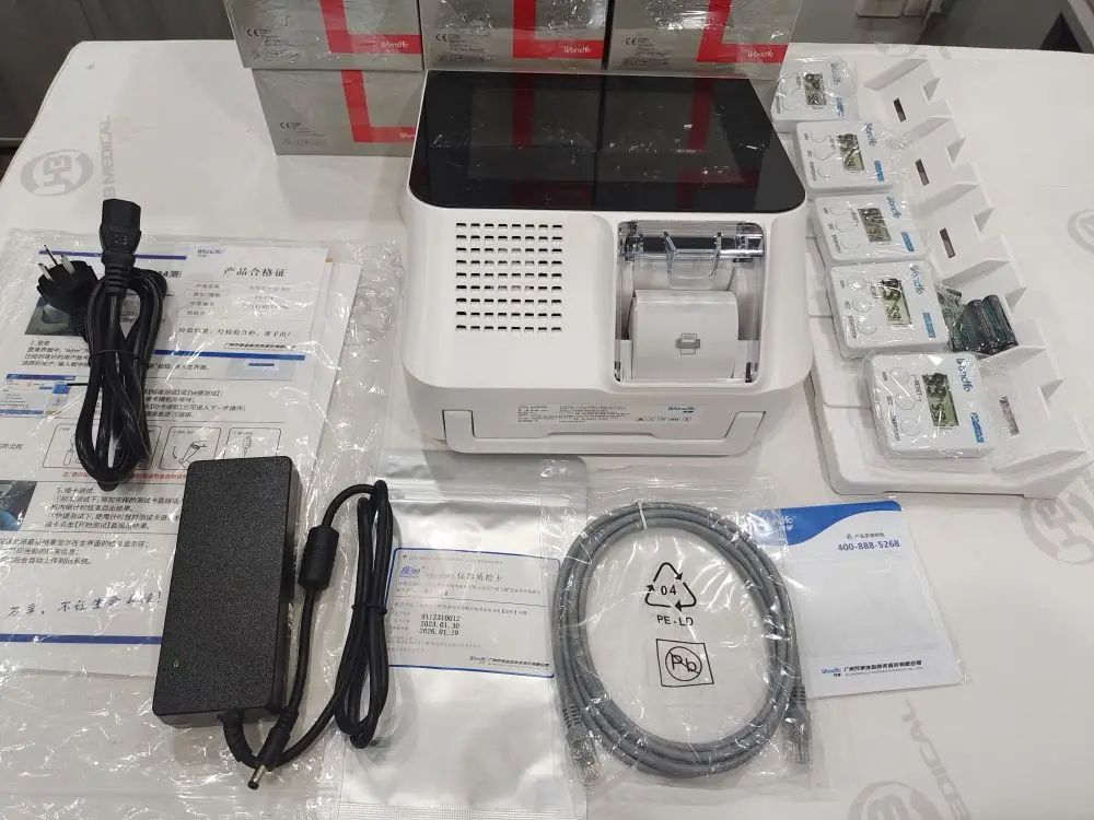 Wondfo FIA Meter II Plus SE FS-114 Fluorescence Immunoassay Analyzer HbA1c TSH FT3 FT4 PSA test kits