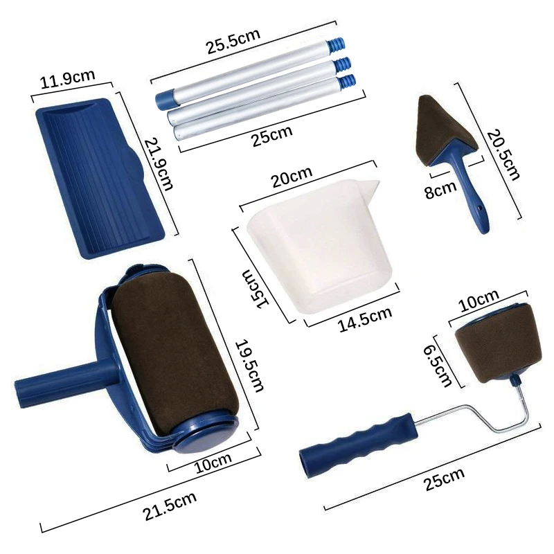 MSN Multifunctional Seamless Paint Runner Set Wall Paint Roller Kit Extendable Rod Non Drip-free paint roller
