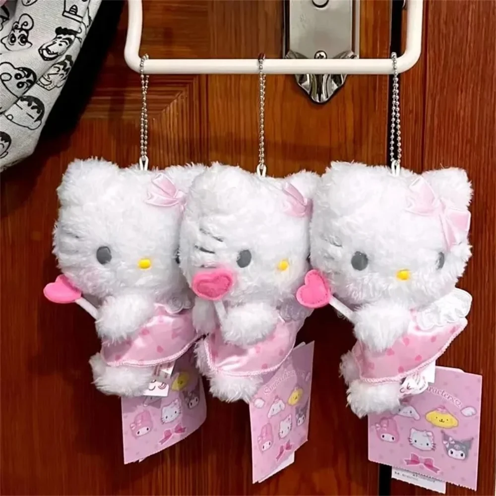 Оптовая продажа плюшевый брелок KT Cat кукла-Ангел-Купидон аниме милая мультяшная Детская плюшевая цепочка для ключей кулон подарки