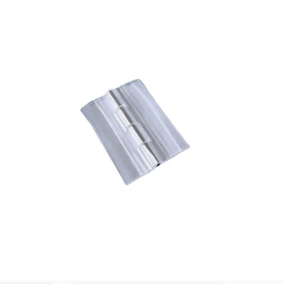 Durable 45x34mm Acrylic Door Hinge Transparent  Acrylic Plastic Folding Hinges With Metal Steel Bearing