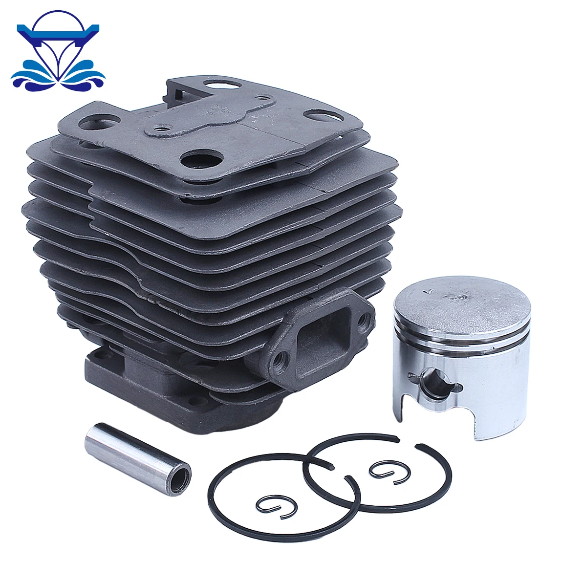 Field Mower Engine Dia 40mm Cylinder Piston Ring Kit for Husqvarna 143R-II 443R Grass Trimmer