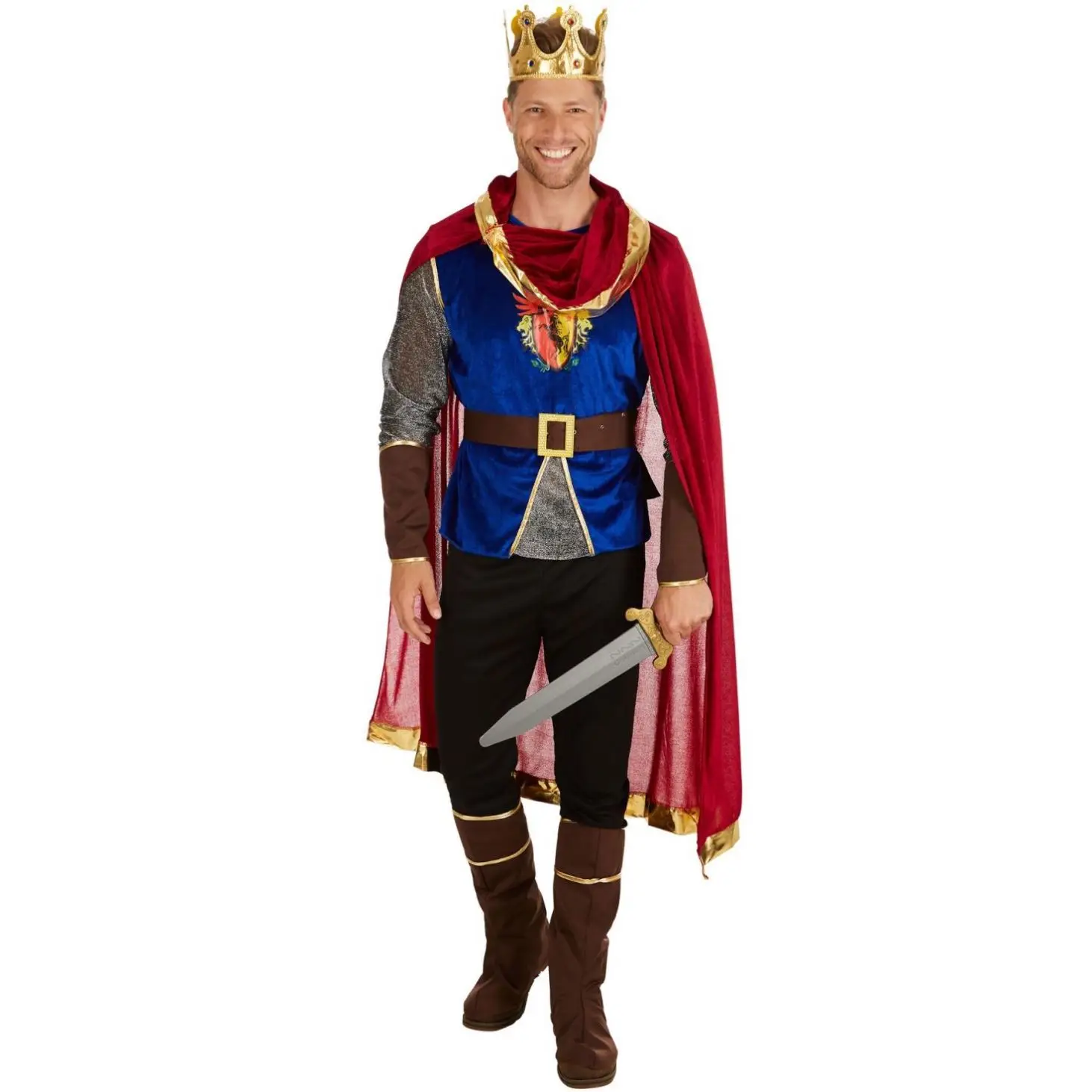 Top Selling Party Fancy  Adult Carnival Costume Halloween Cosplay Medieval King Prince Costumes