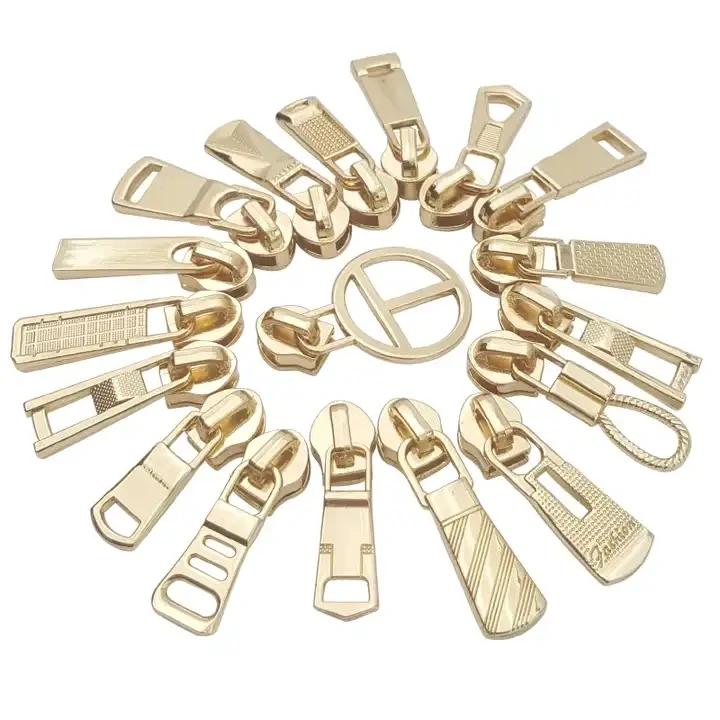 Manufacturing Luggage Rainbow Puller Zipper Slider Wholesale Zipper Pull Hardware Metal Zipper Puller for Clothing