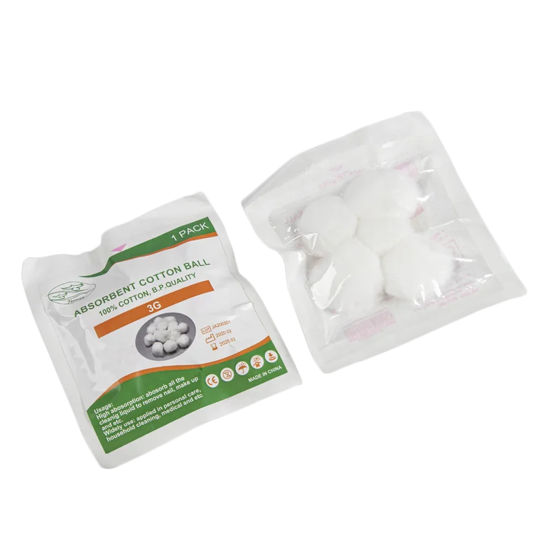 Absorbent Cotton Ball , 100% Cotton Wool Ball , 0.5g-3g , sterile packing