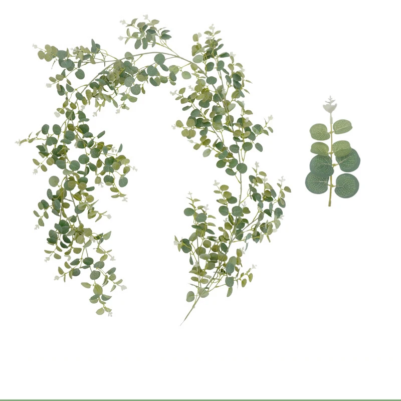 1.95m/6ft Factory Direct Sale Nearly Natural Artificial Plants Money Tree Leaves Evergreen Rattan for Home Decor